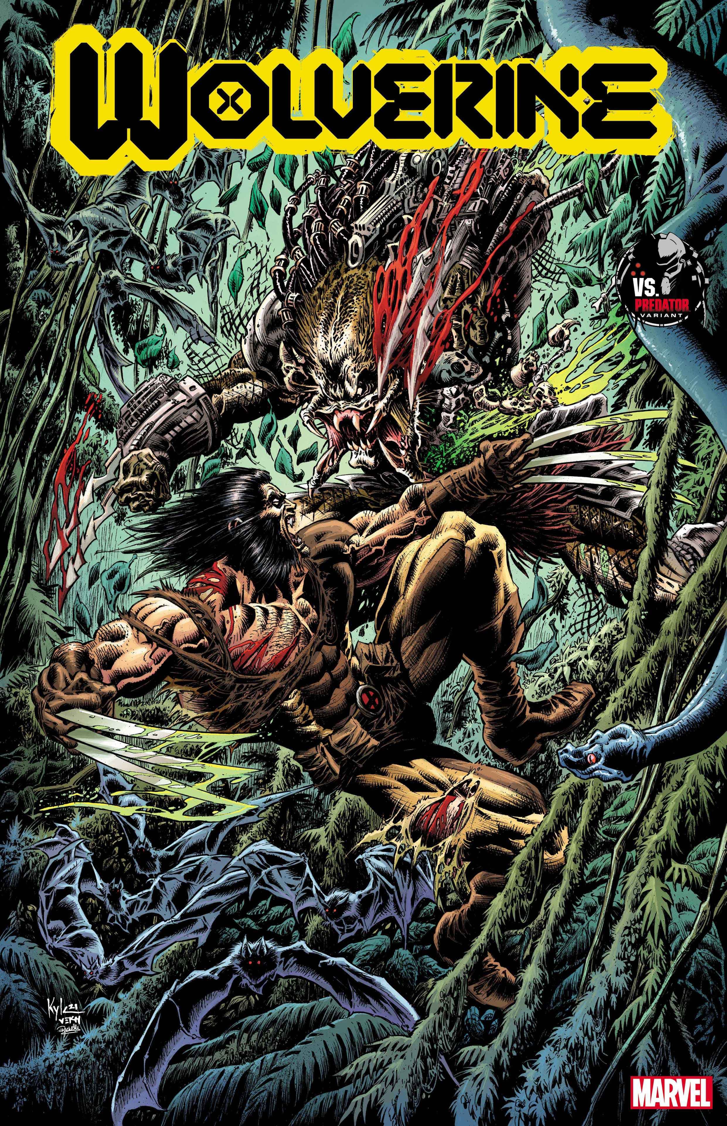 WOLVERINE #23 PREDATOR VARIANT COVER by KYLE HOTZ, On Sale 7/13