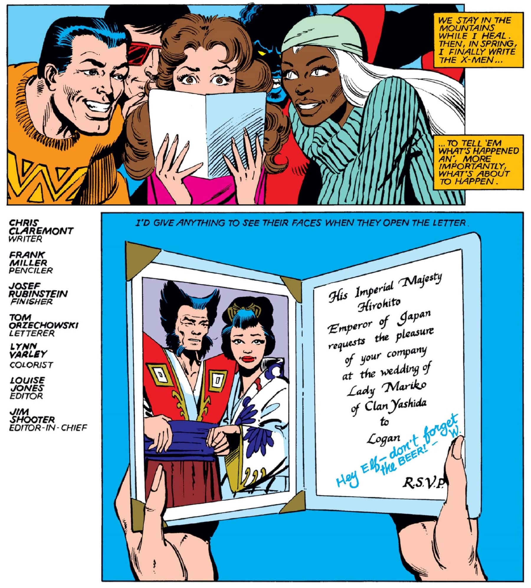 The wedding is on in WOLVERINE (1982) #4.