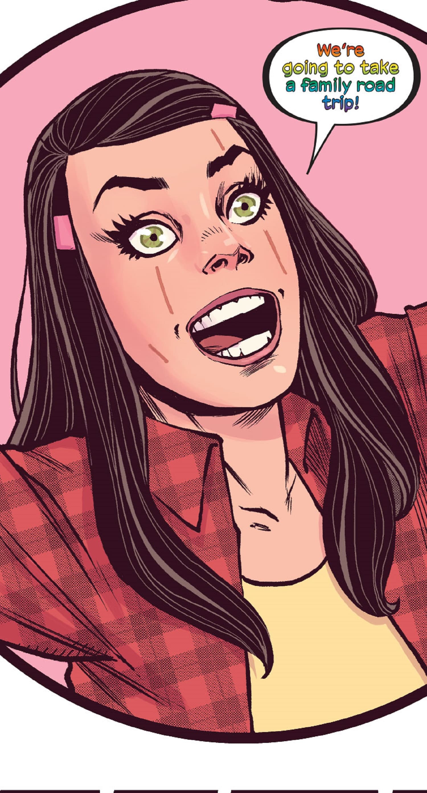 Preview panels from MARVEL’S VOICES: THE FAMILY SNIKT INFINITY COMIC #27.