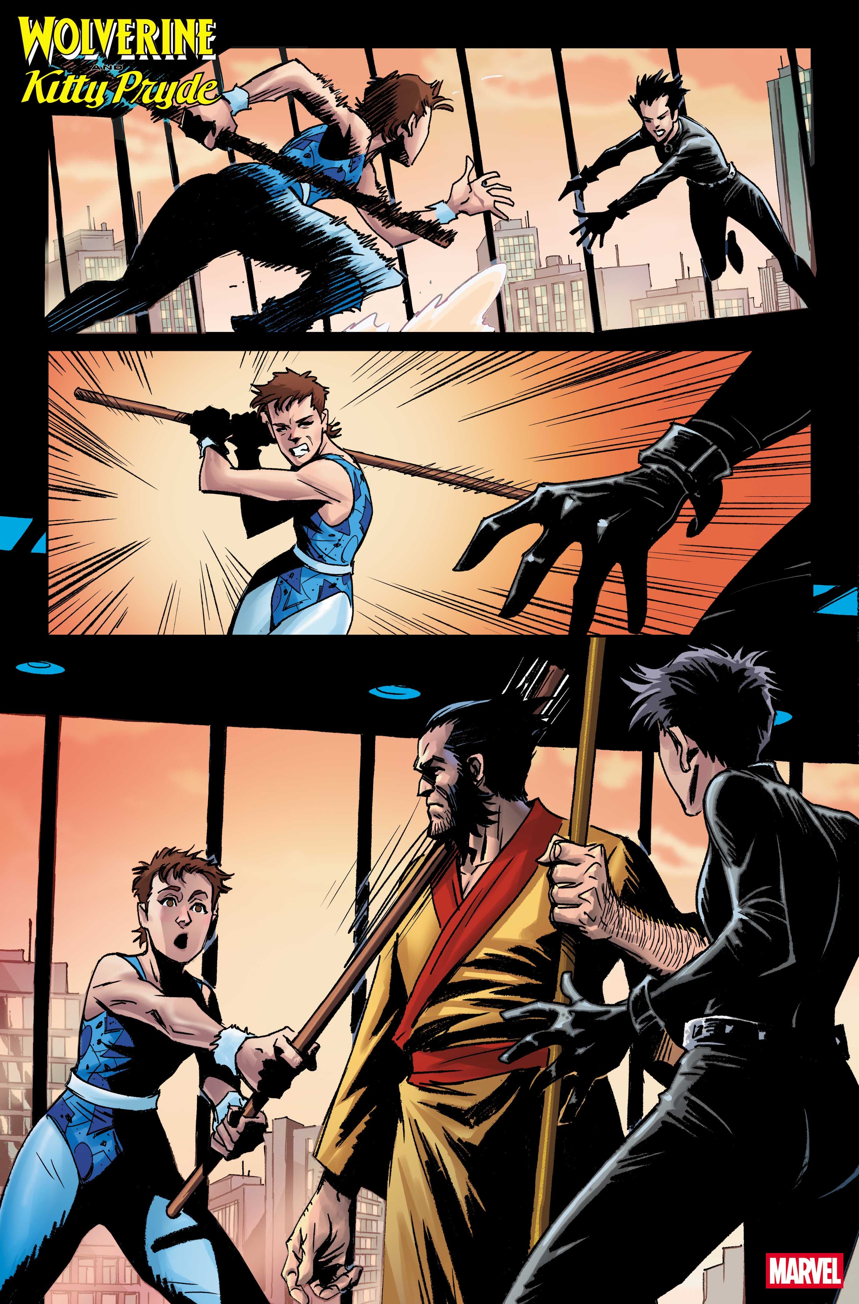 WOLVERINE AND KITTY PRYDE #1 Art by DAMIAN COUCEIRO