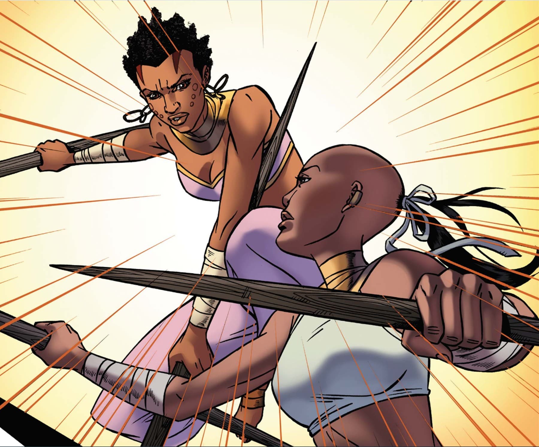 BLACK PANTHER: WORLD OF WAKANDA (2016) #1 panel by Alitha Martinez