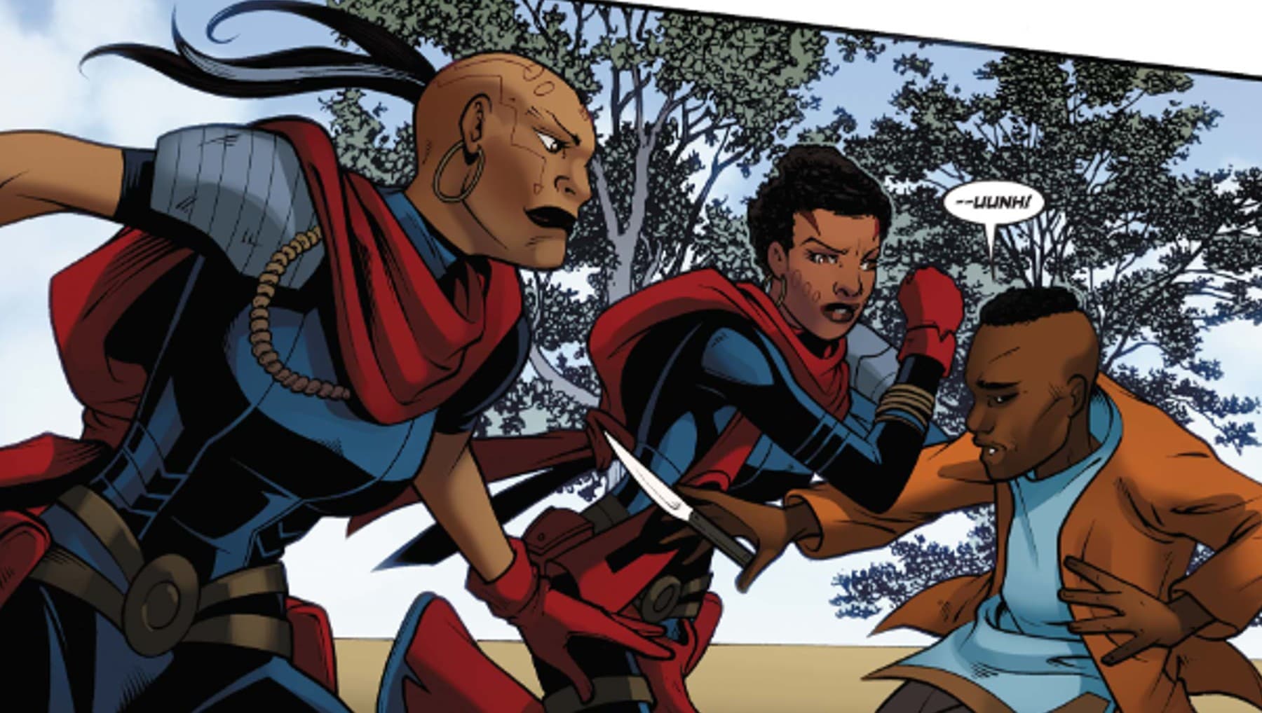 BLACK PANTHER: WORLD OF WAKANDA (2016) #2 panel by Alitha Martinez