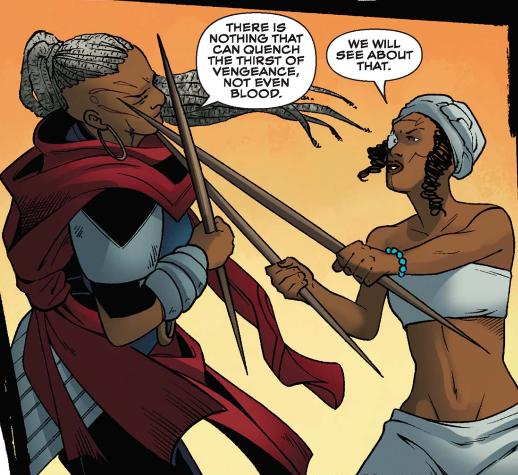 BLACK PANTHER: WORLD OF WAKANDA (2016) #5 panel by Alitha Martinez