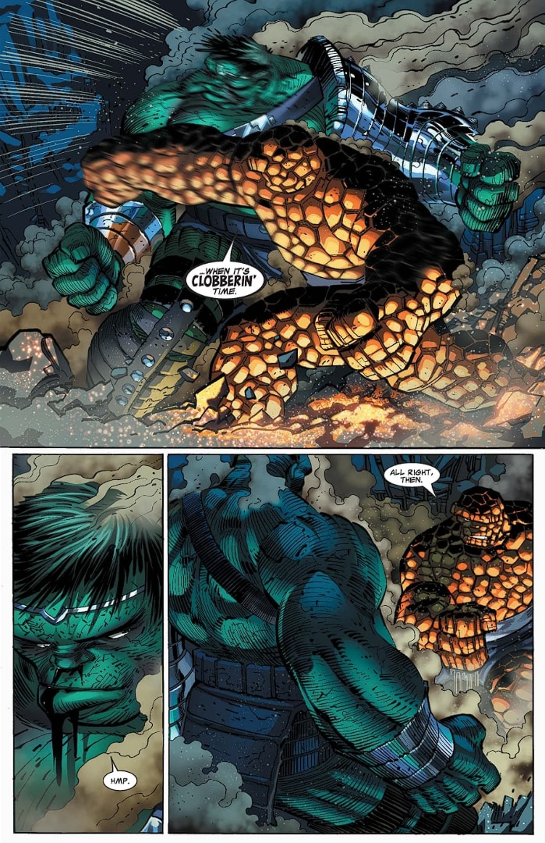 WORLD WAR HULK (2007) #2 page by Greg Pak and John Romita Jr.