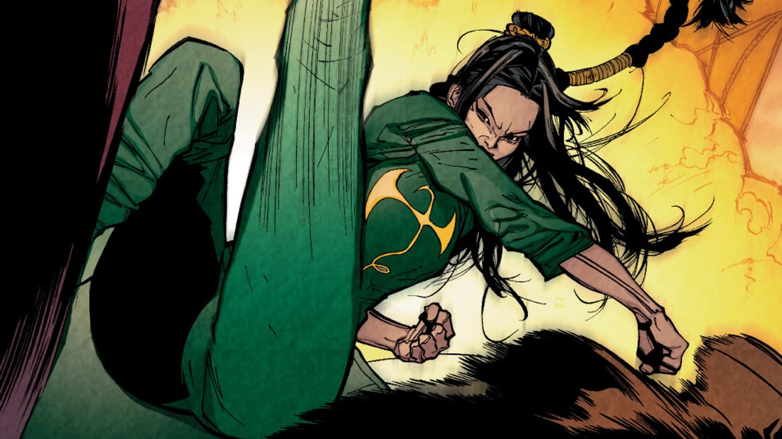 Immortal Iron Fist #2 artwork by David Aja