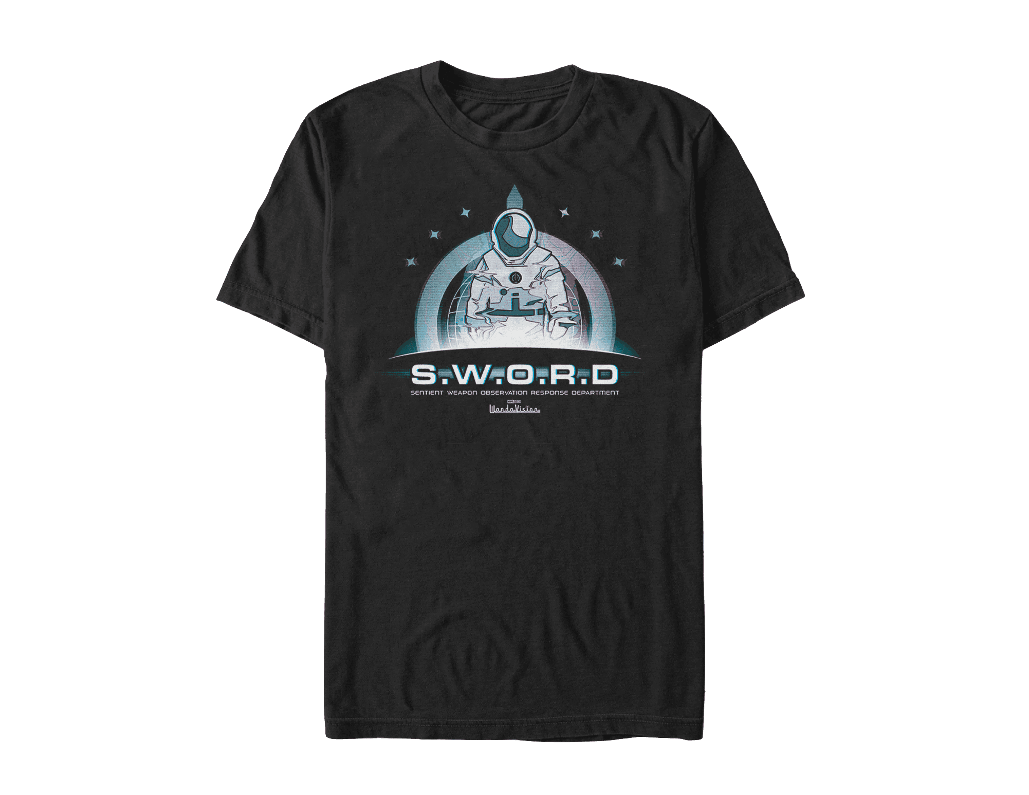 <a href="https://www.hottopic.com/product/marvel-wandavision-s.w.o.r.d-mission-t-shirt/15270762.html">S.W.O.R.D. Mission T-Shirt</a>/ Hot Topic