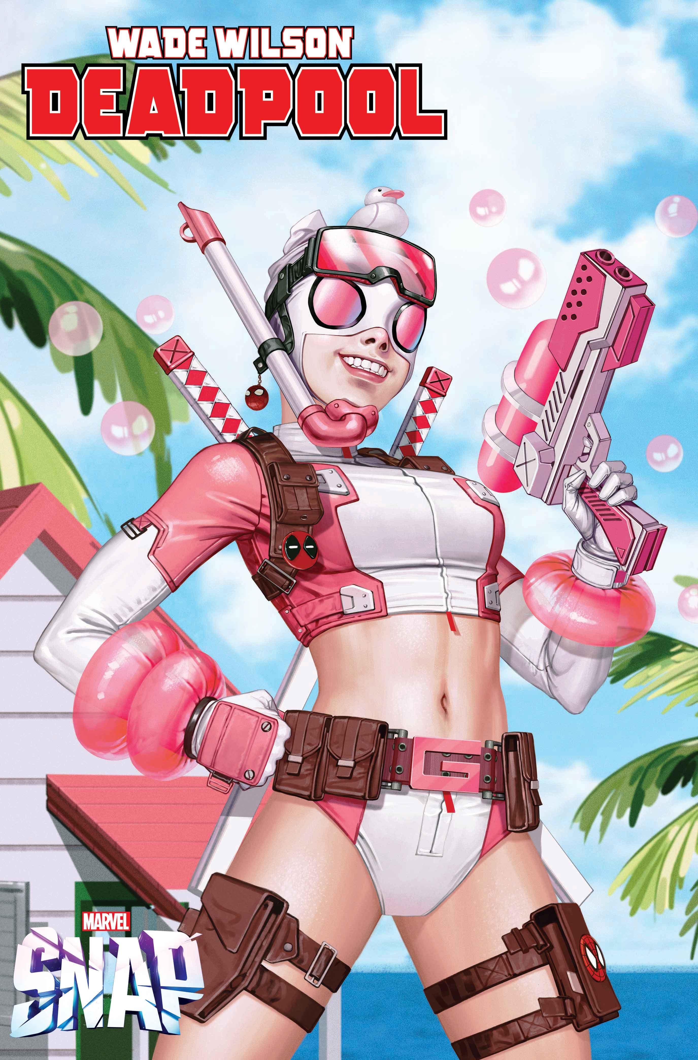 Wade Wilson: Deadpool #6 Marvel Snap Swimsuit Variant Cover by InHyuk Lee 