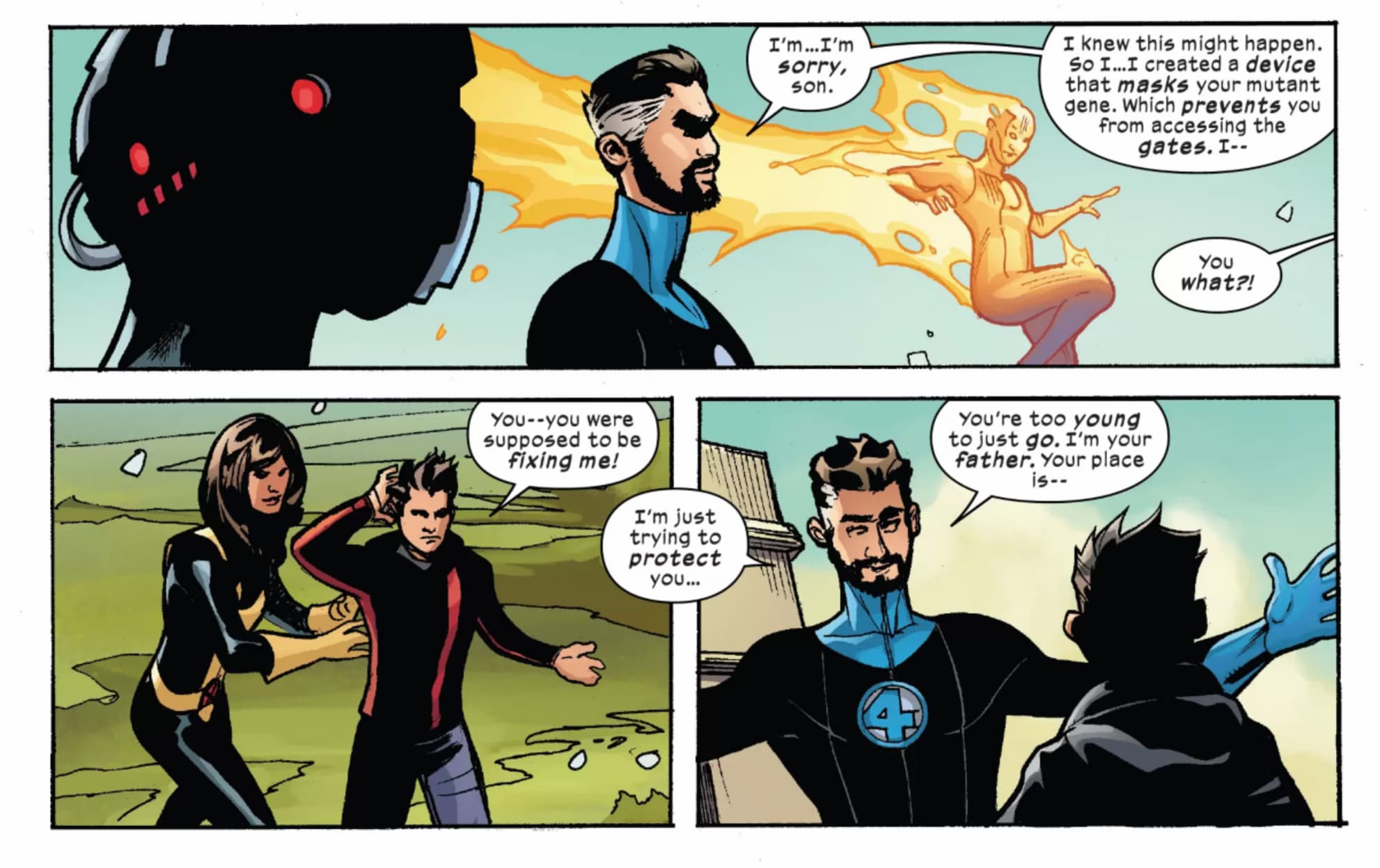 X-MEN/FANTASTIC FOUR (2020) #1 artwork by Terry Dodson, Rachel Dodson, Dexter Vines, Karl Story, and Laura Martin