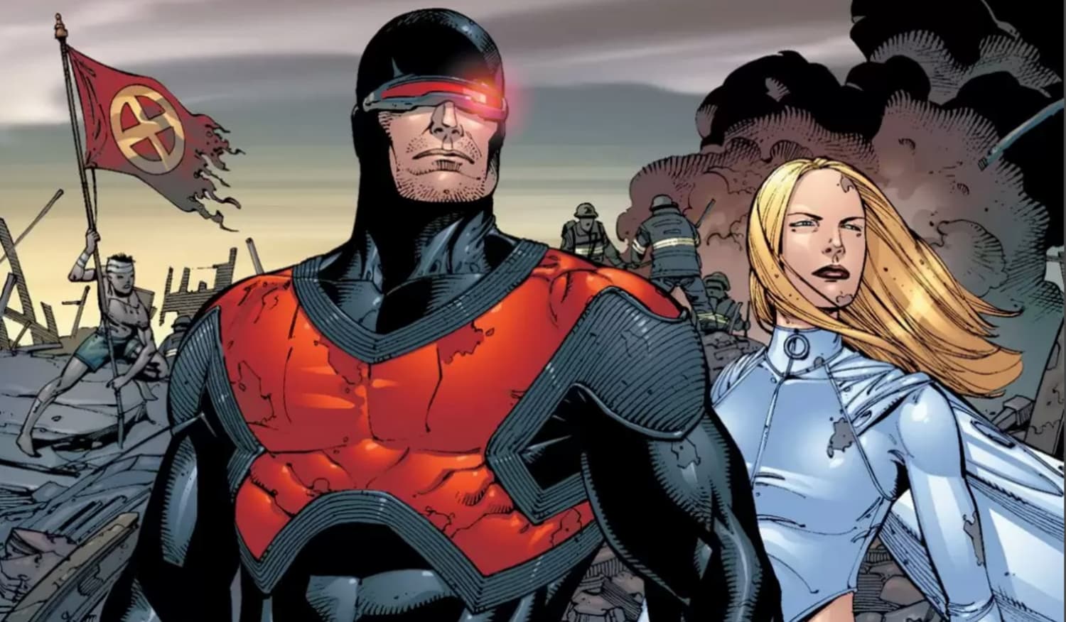 X-MEN: THE END (2005) #3 panel by Sean Chen, Sandu Florea and Ian Hannin