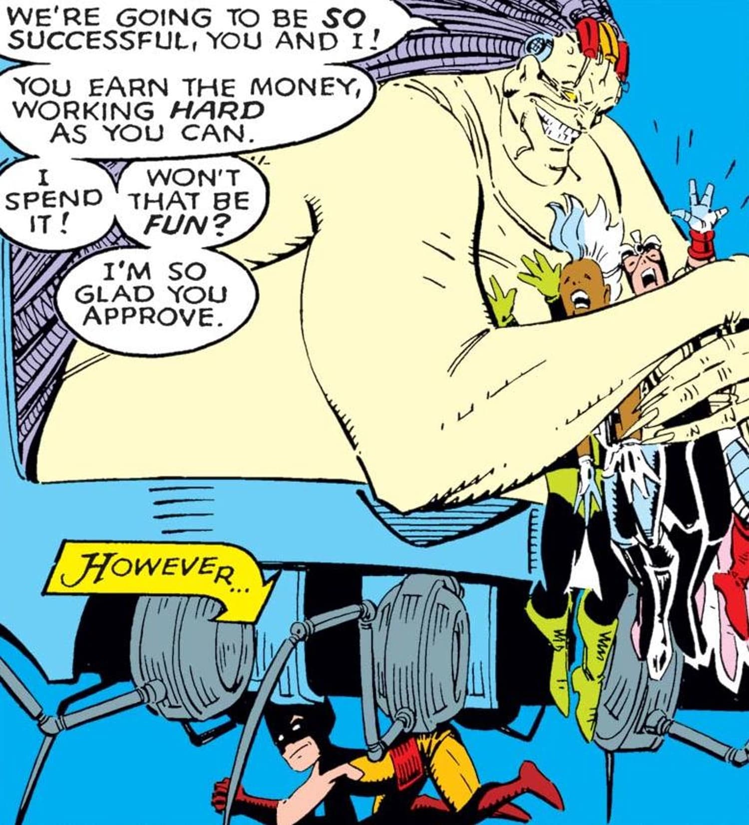 X-MEN ANNUAL (1970) #12 panel by Chris Claremont and Arthur Adams