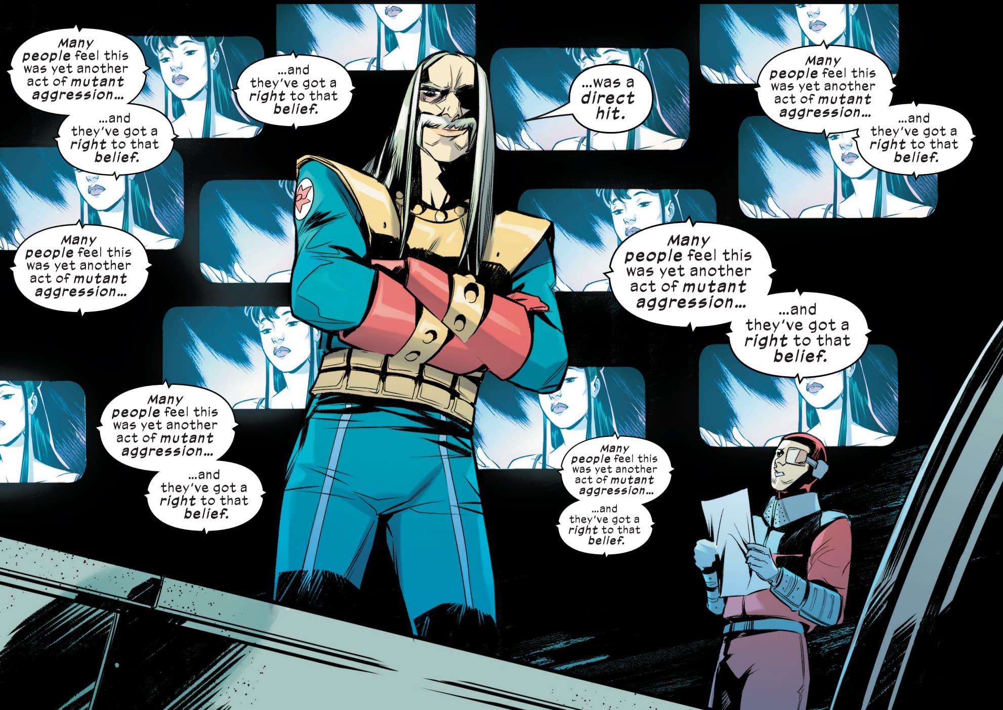 X-MEN: BEFORE THE FALL - MUTANT FIRST STRIKE (2023) #1 artwork by Valentina Pinti and Frank William