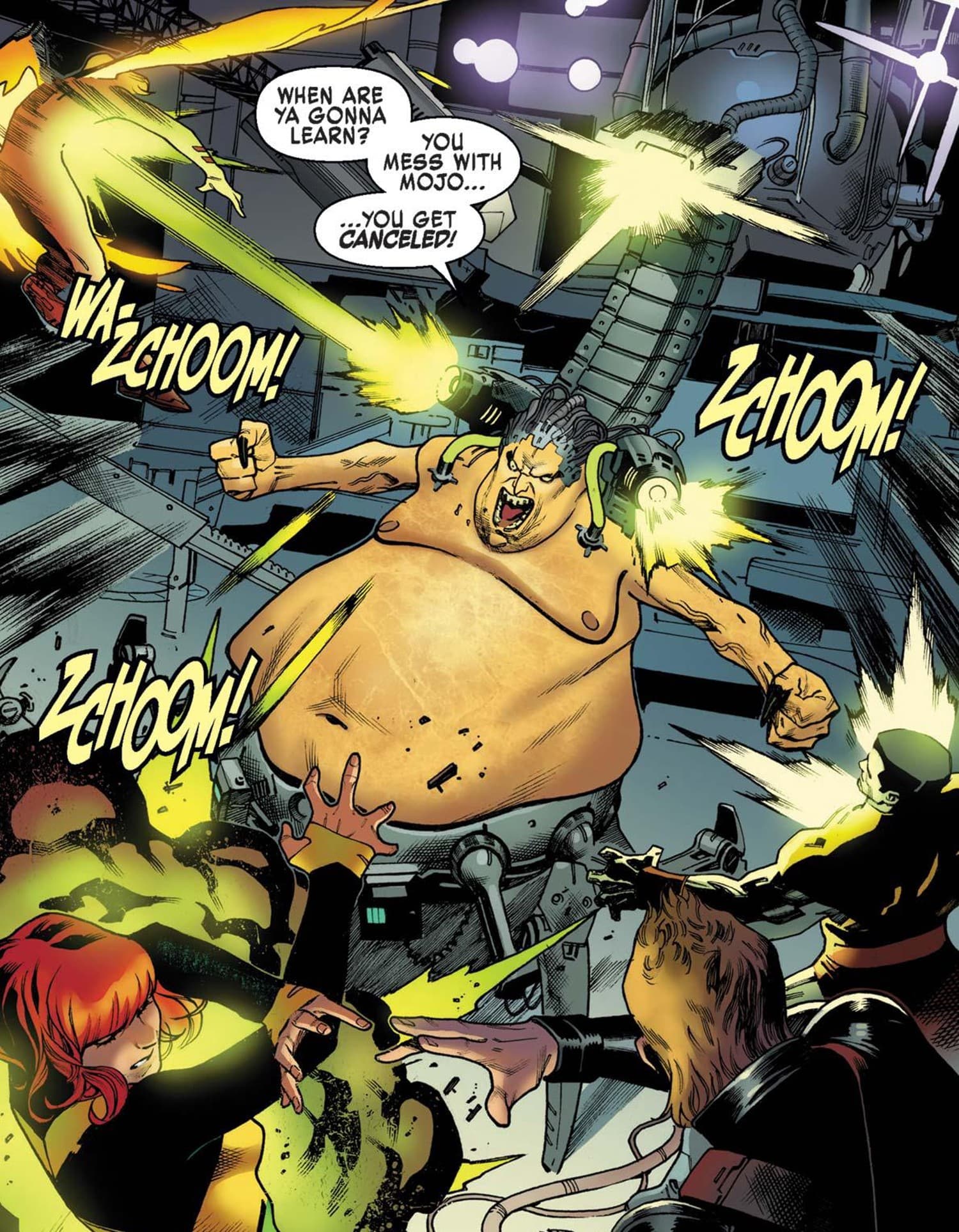 X-MEN: BLUE (2017) #15 panel by Cullen Bunn and Jorge Molina