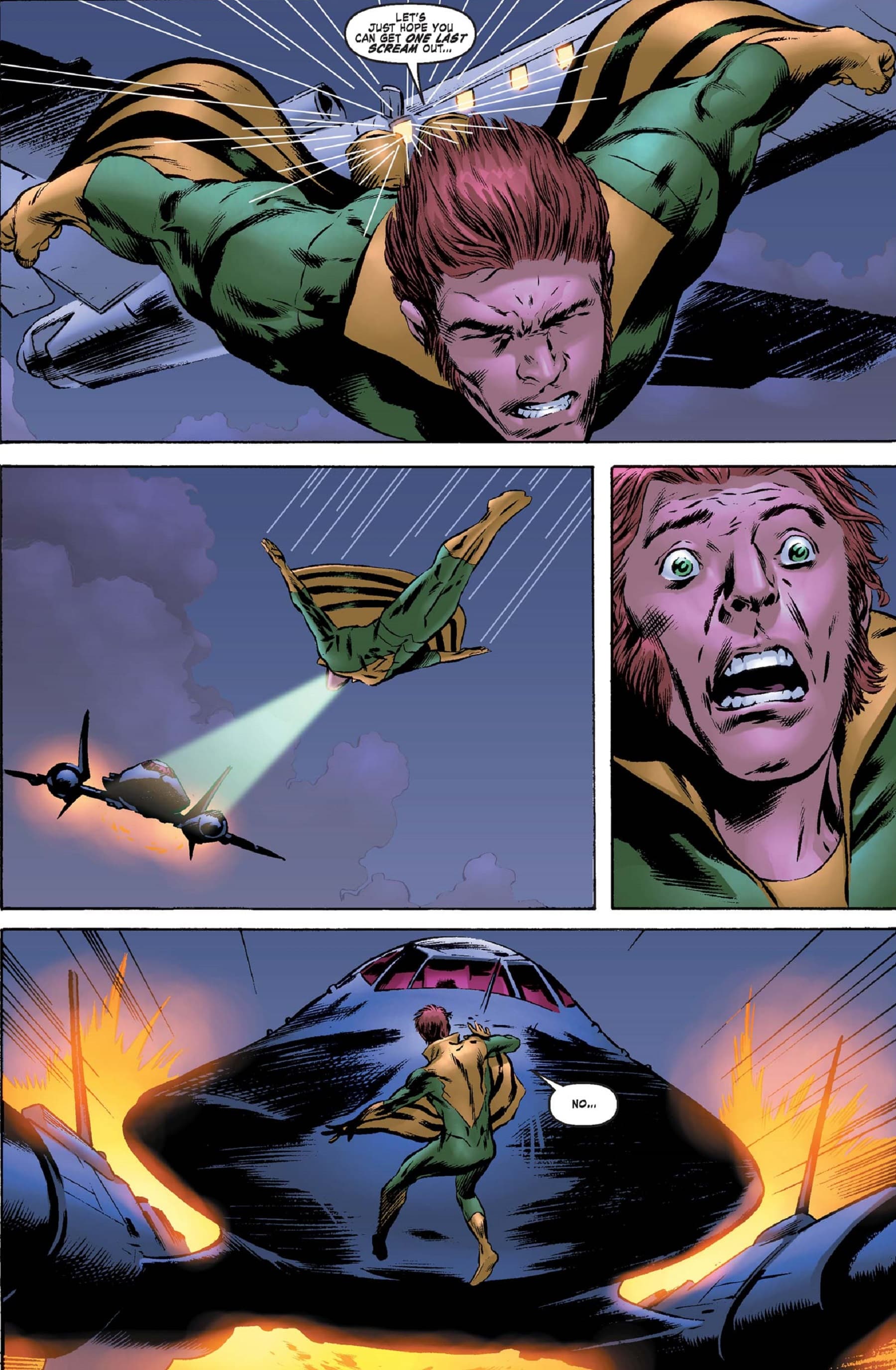 The death of Banshee in X-MEN: DEADLY GENESIS (2005) #2.