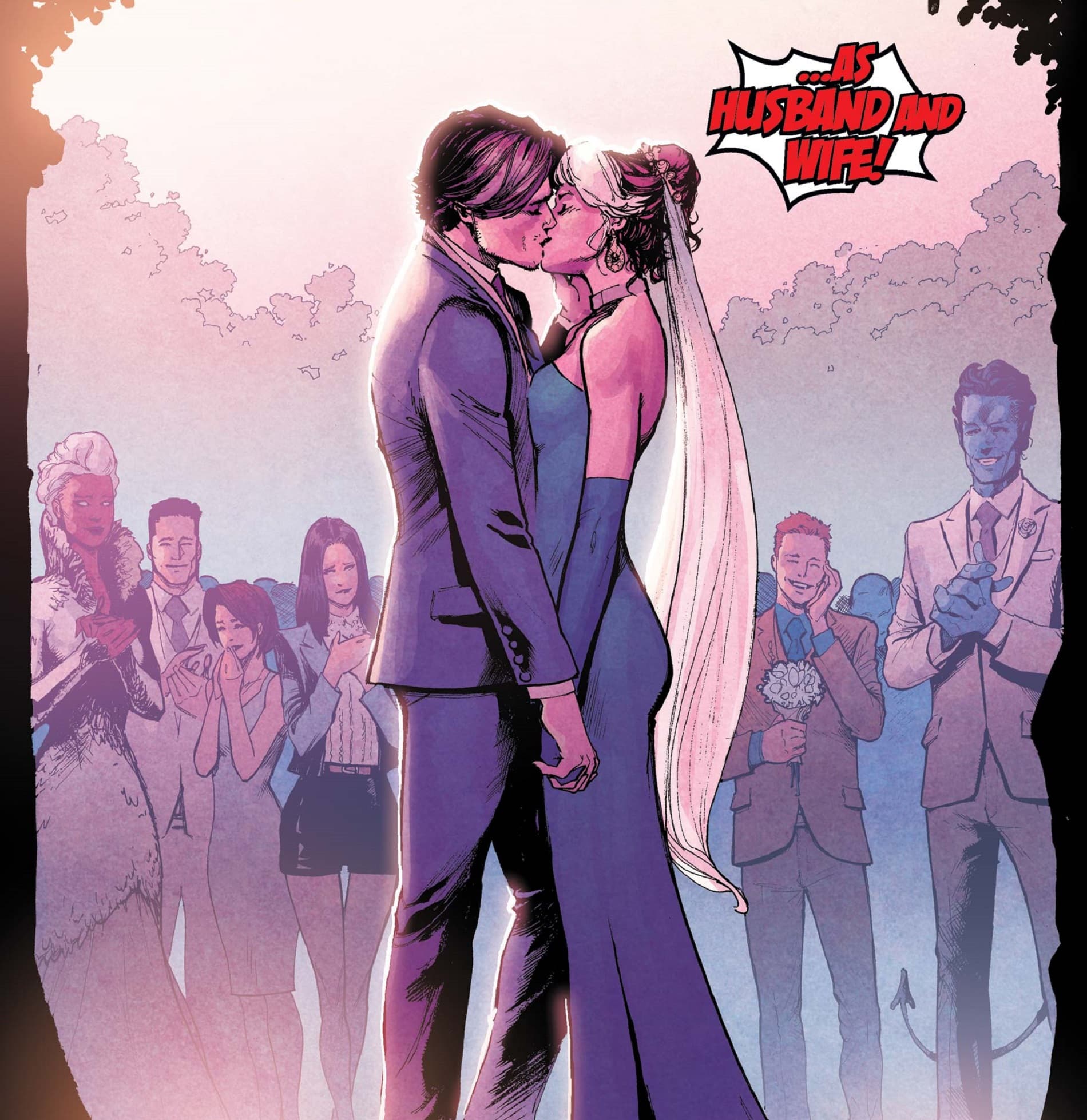 The wedding day in X-MEN: GOLD (2017) #30.