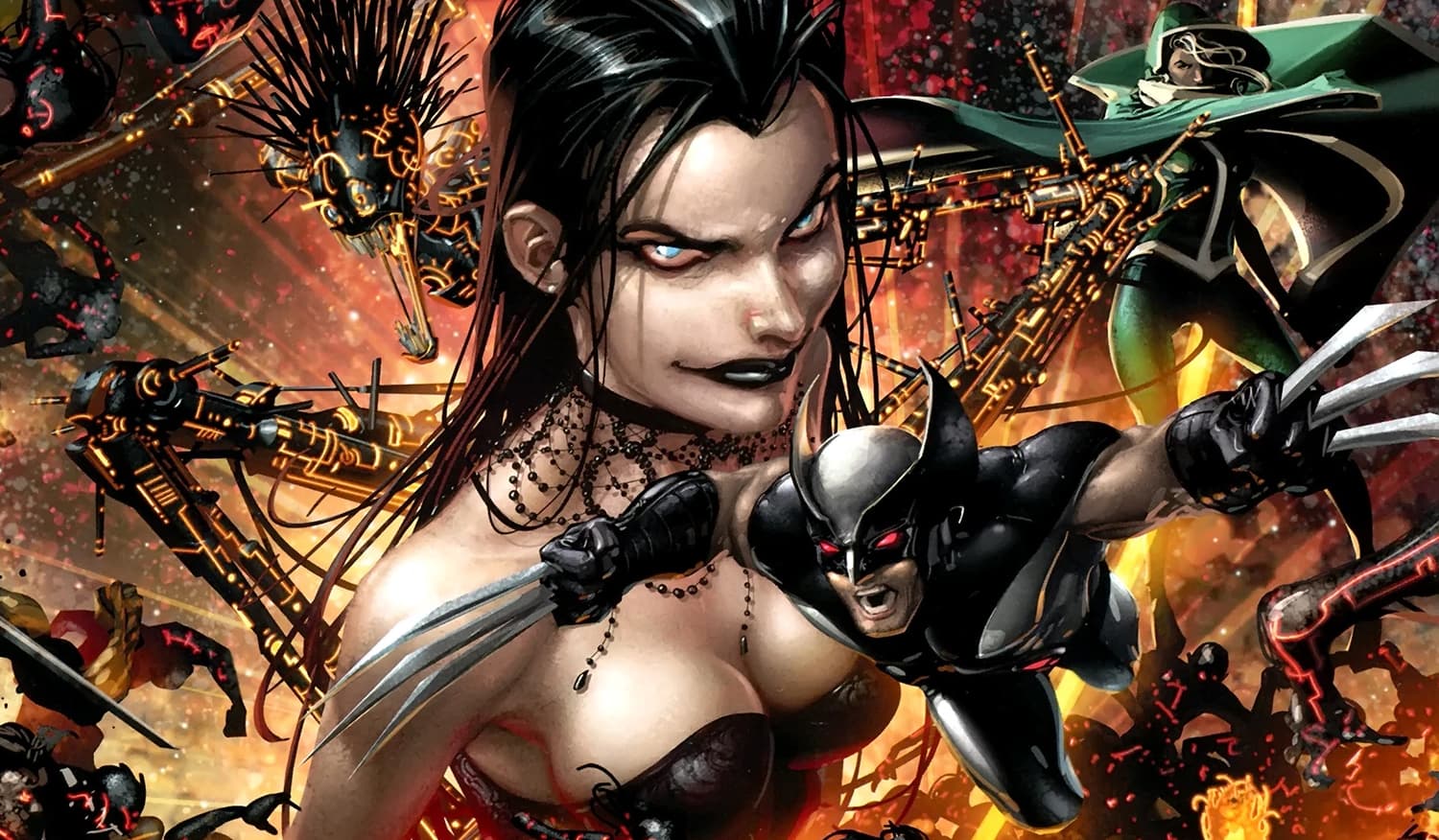 X NECROSHA (2009) #1 cover by Clayton Crain