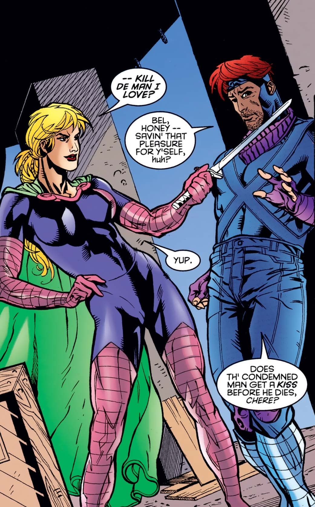 GAMBIT (1999) Bella Donna Bordeaux and Gambit