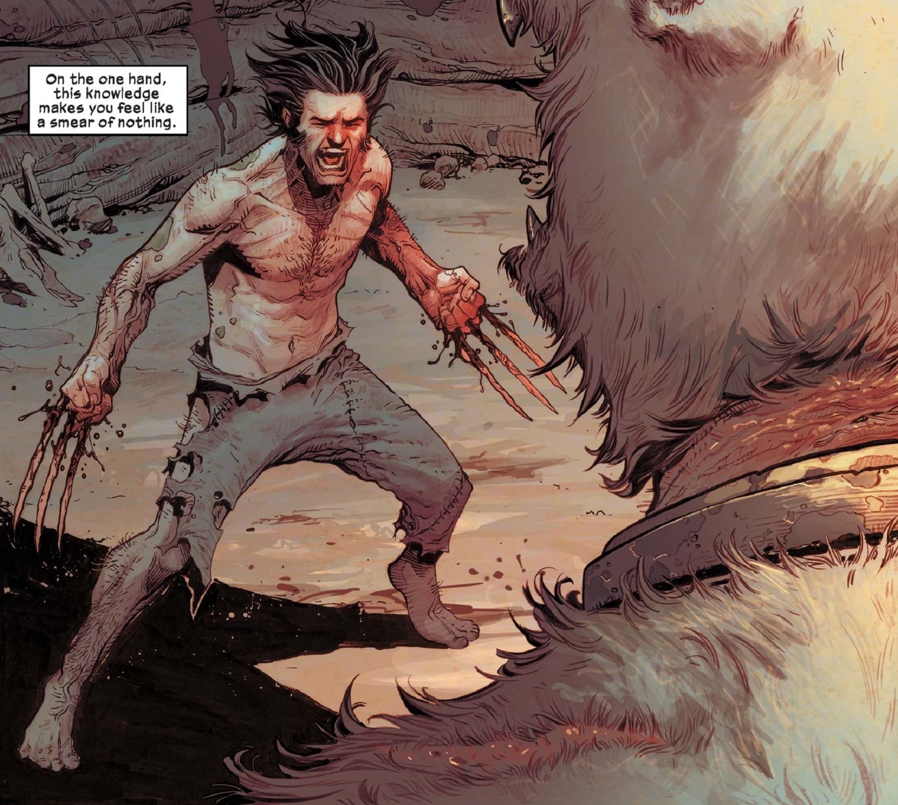 Logan fights a polar bear in Northern Canada.