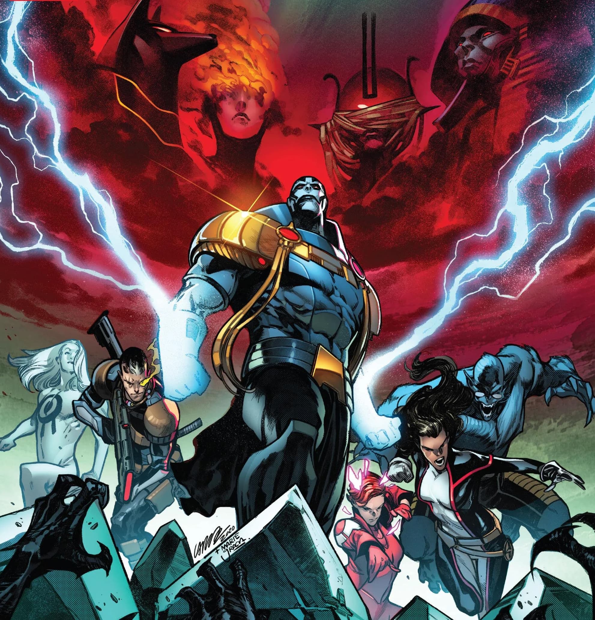 X OF SWORDS: CREATION (2020) #1 cover by Pepe Larraz and Marte Gracia