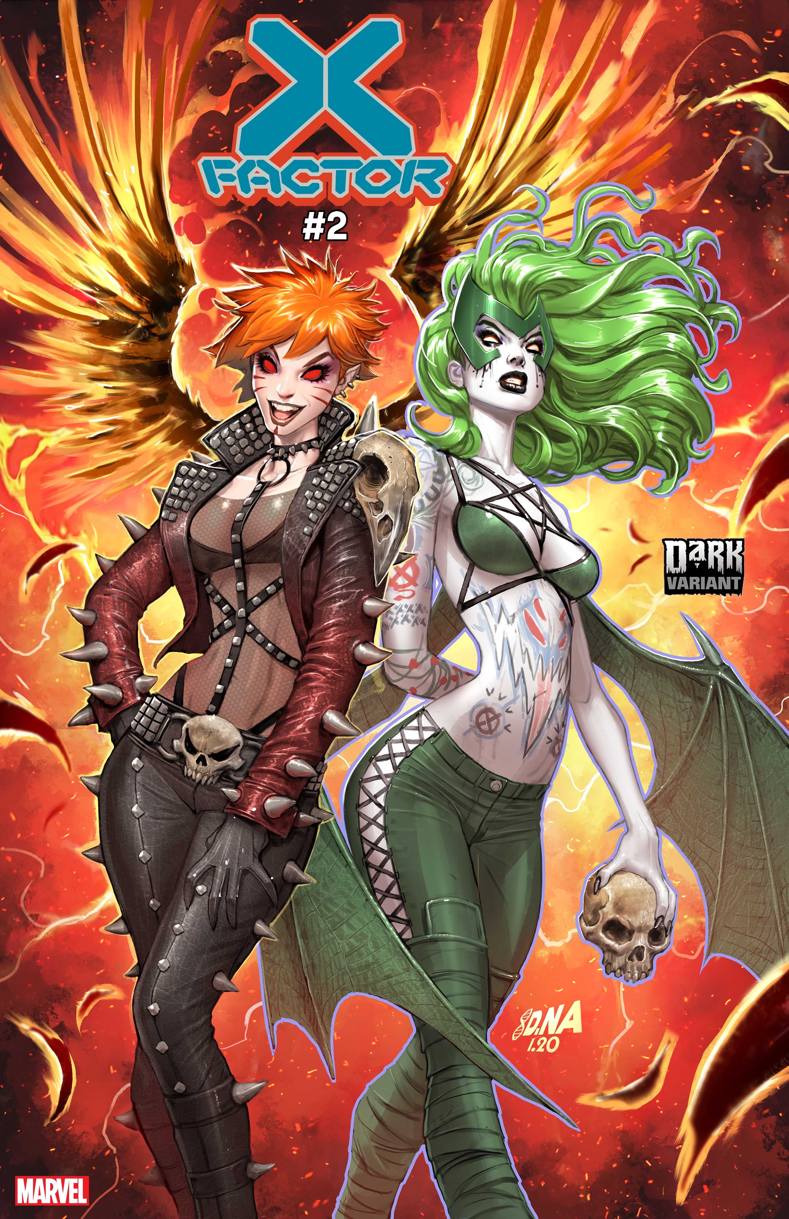 X-FACTOR #2 DARK MARVEL VARIANT by DAVID NAKAYAMA