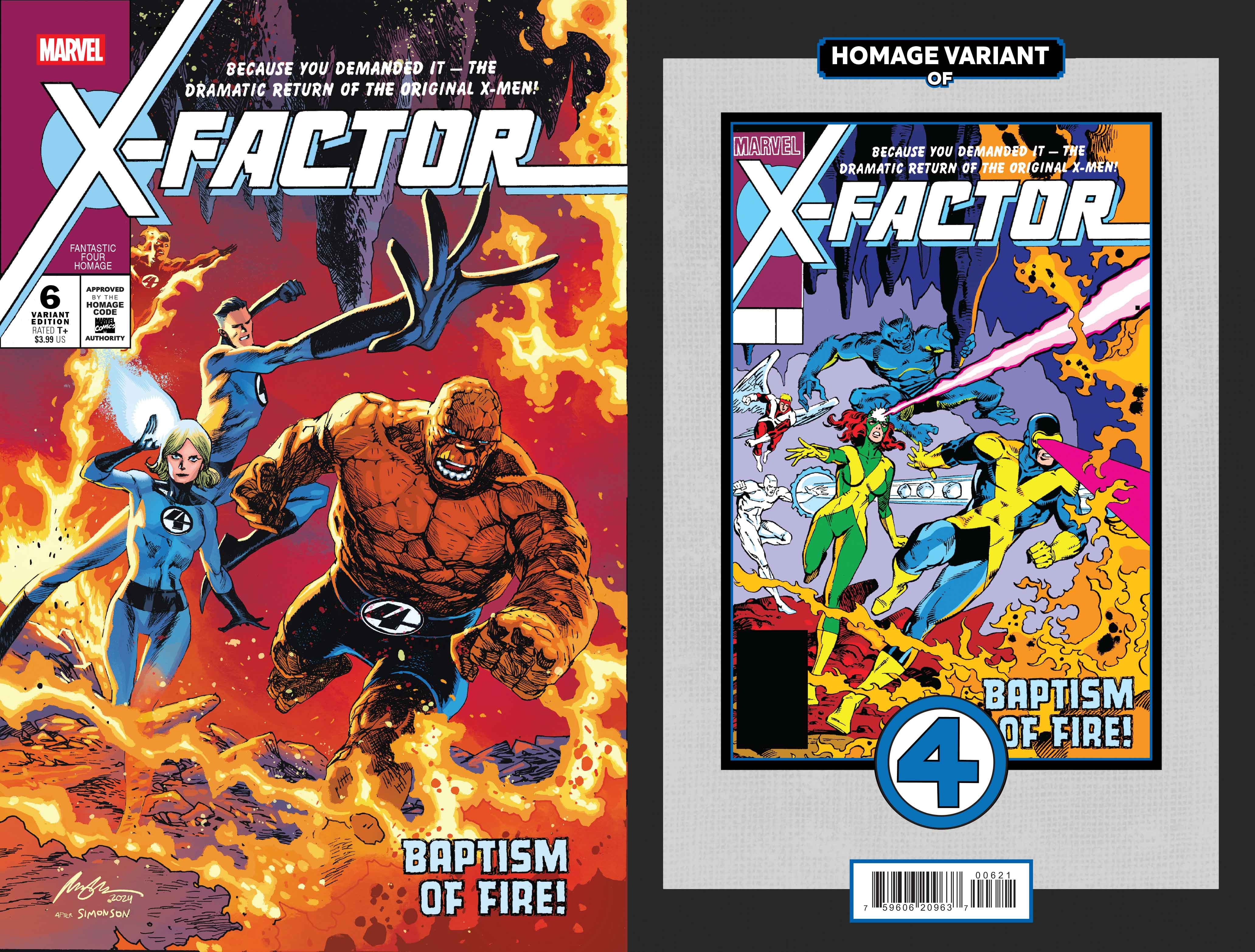 X-FACTOR #6 Fantastic Four Homage Variant Cover by Rafael Albuquerque