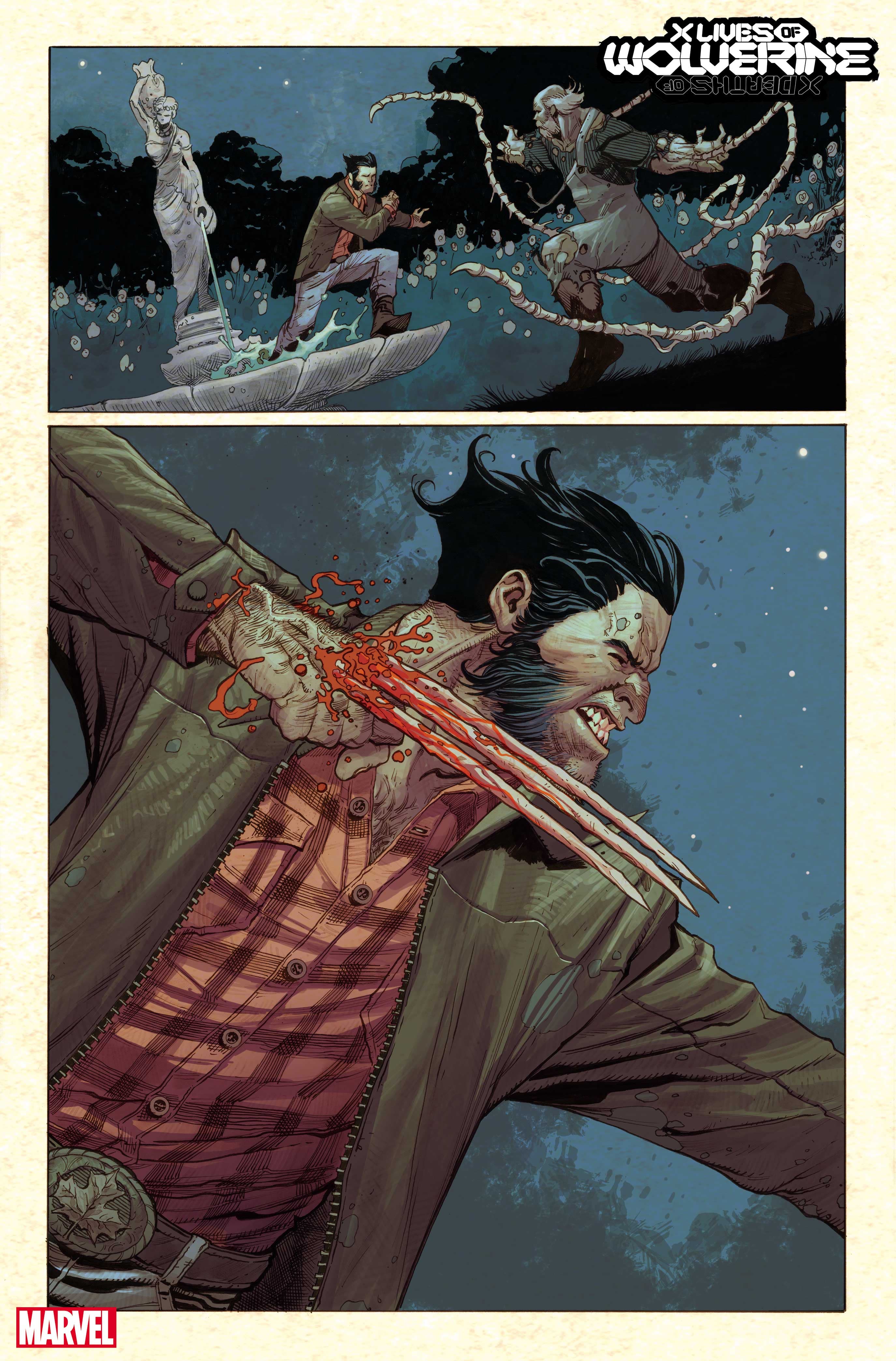 X Lives of Wolverine #1 Art by Joshua Cassara and Frank Martin