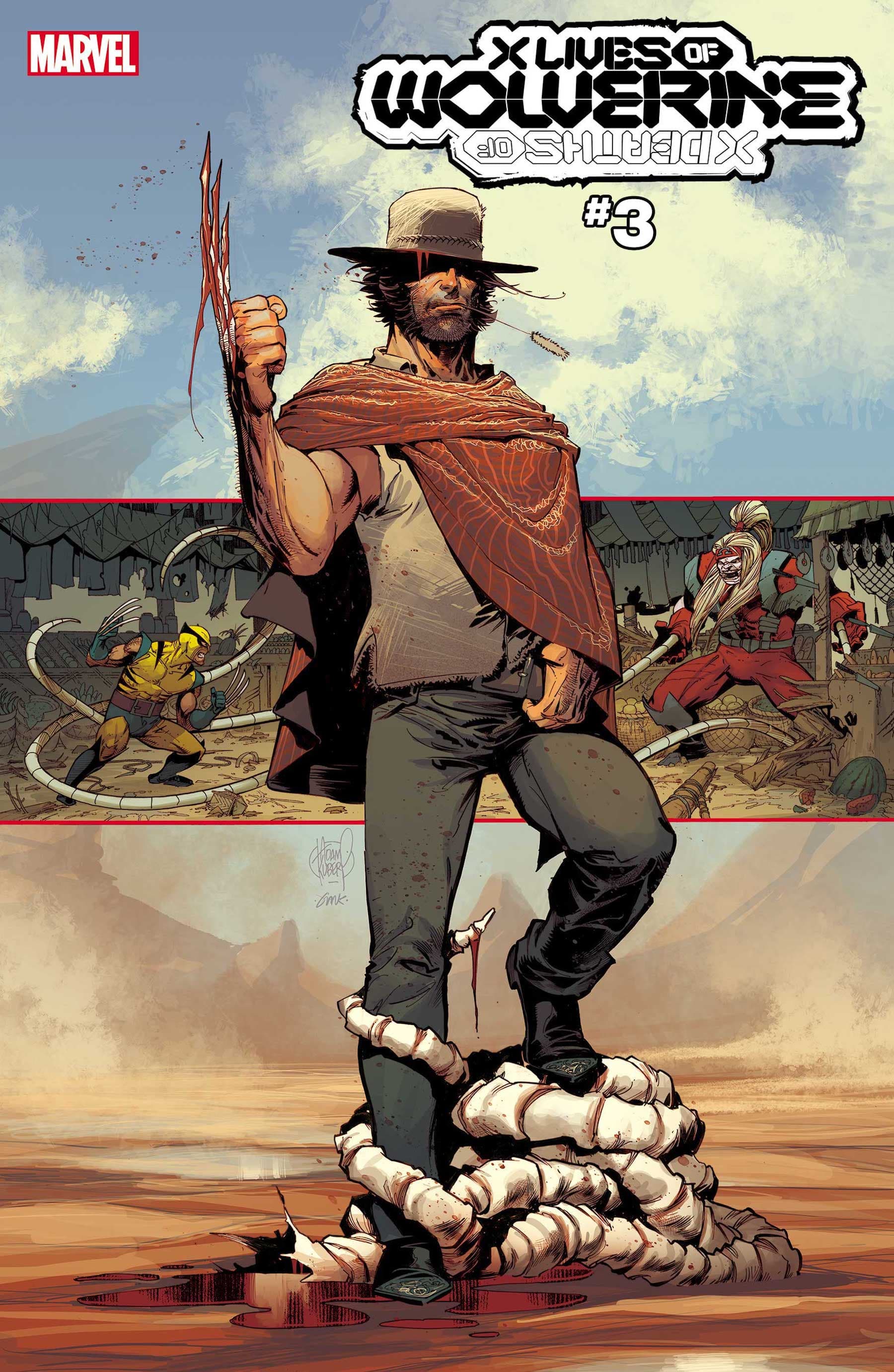 X LIVES OF WOLVERINE #3 cover by Adam Kubert