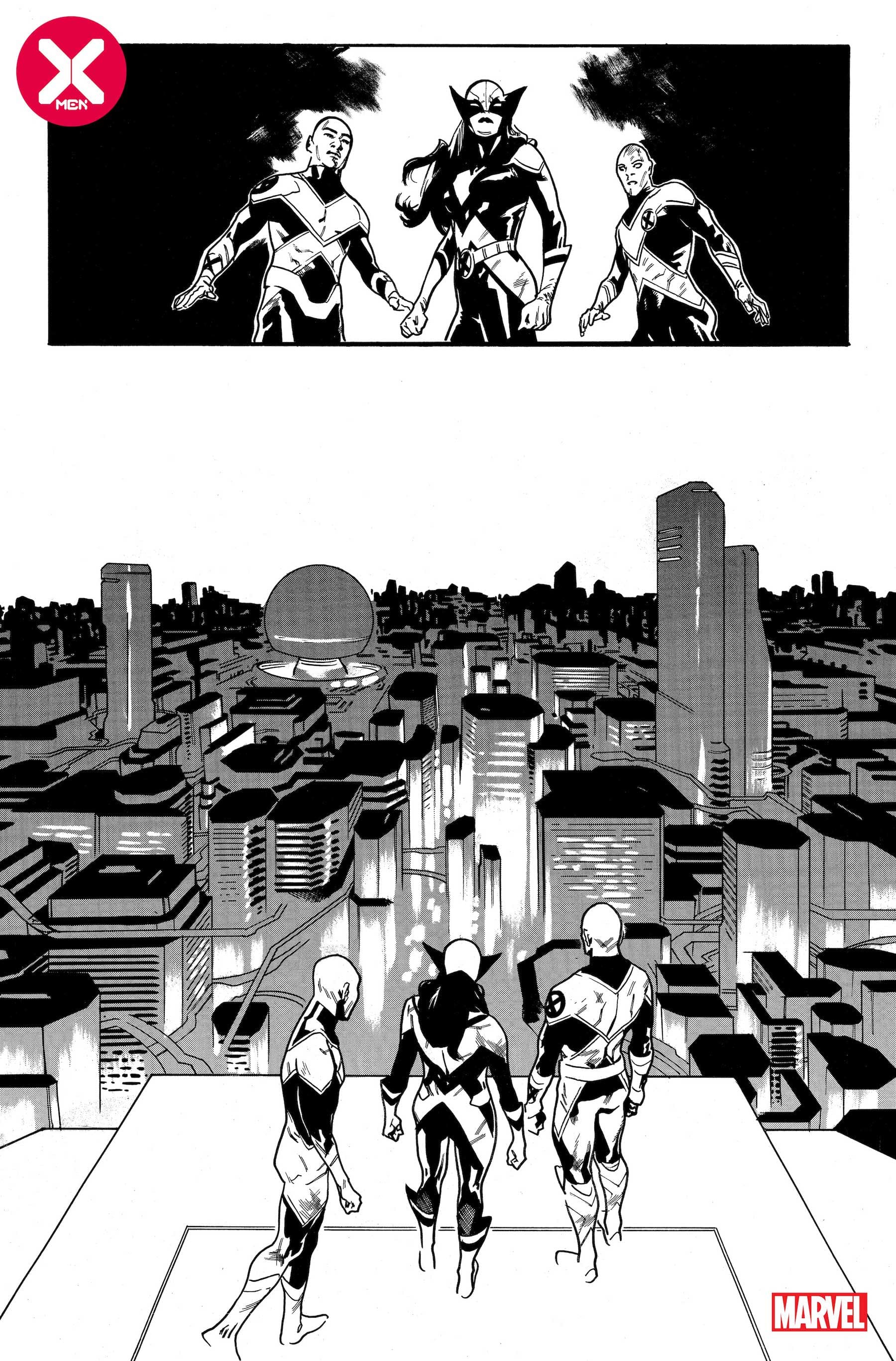 X-MEN #18 preview inks by Mahmud Asrar