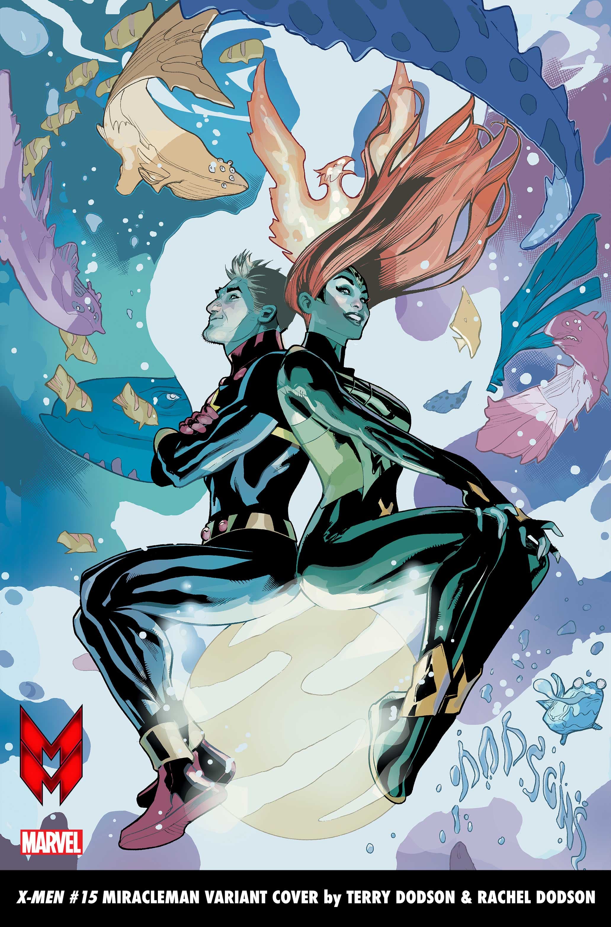 X-MEN #15 MIRACLEMAN VARIANT COVER by TERRY DODSON & RACHEL DODSON, On Sale 9/28