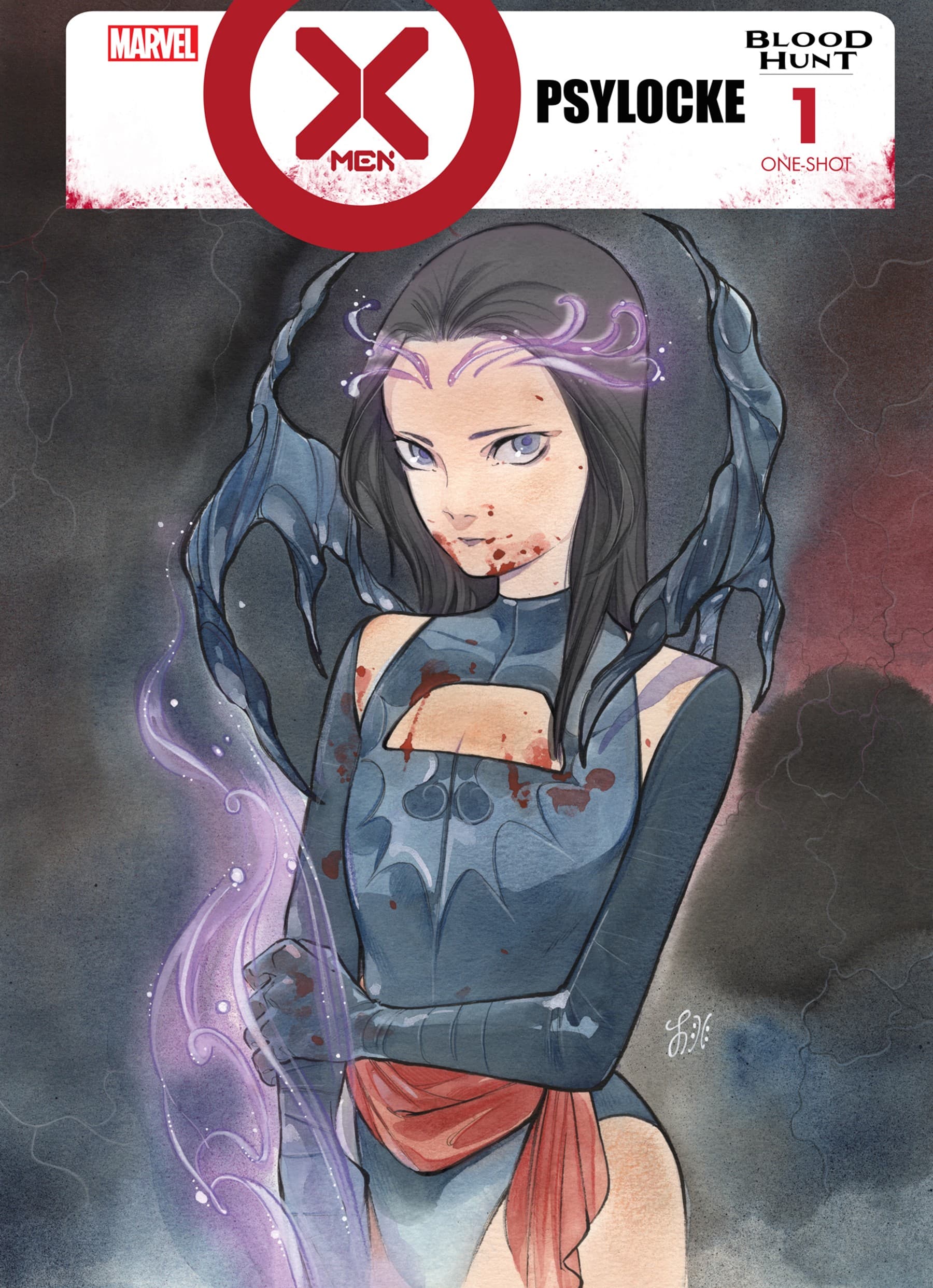 X-MEN: BLOOD HUNT – PSYLOCKE #1 variant cover by Peach Momoko