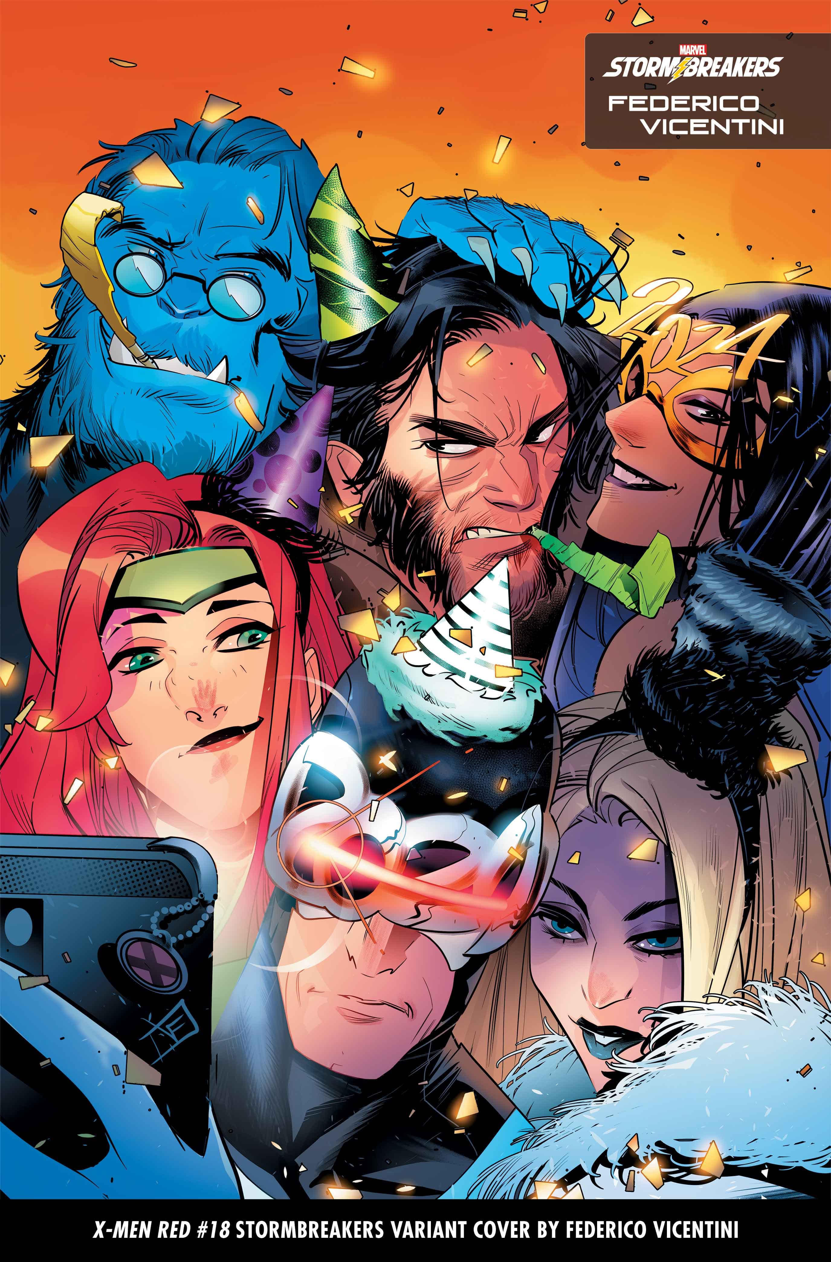 X-MEN RED #18 Stormbreakers Variant Cover by Federico Vicentini