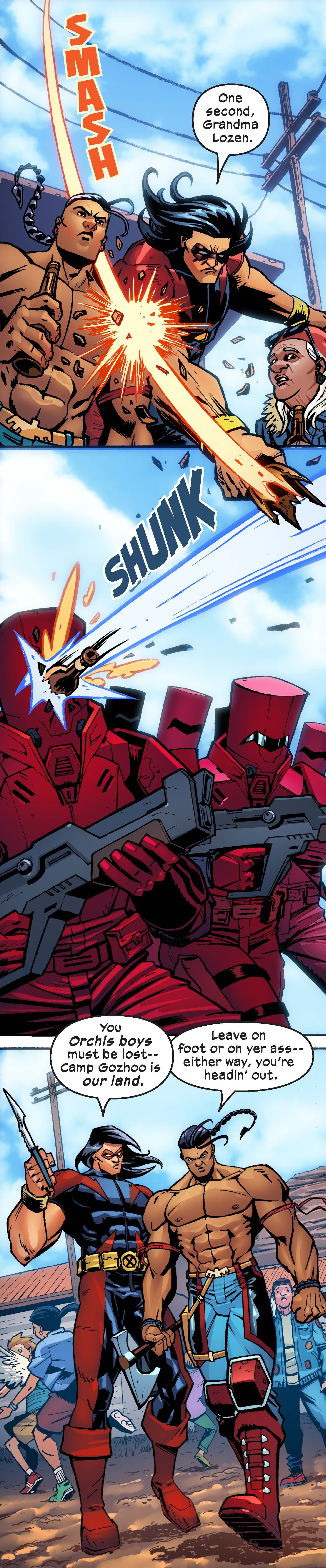 Preview panels from X-MEN UNLIMITED INFINITY COMIC (2021) #121.