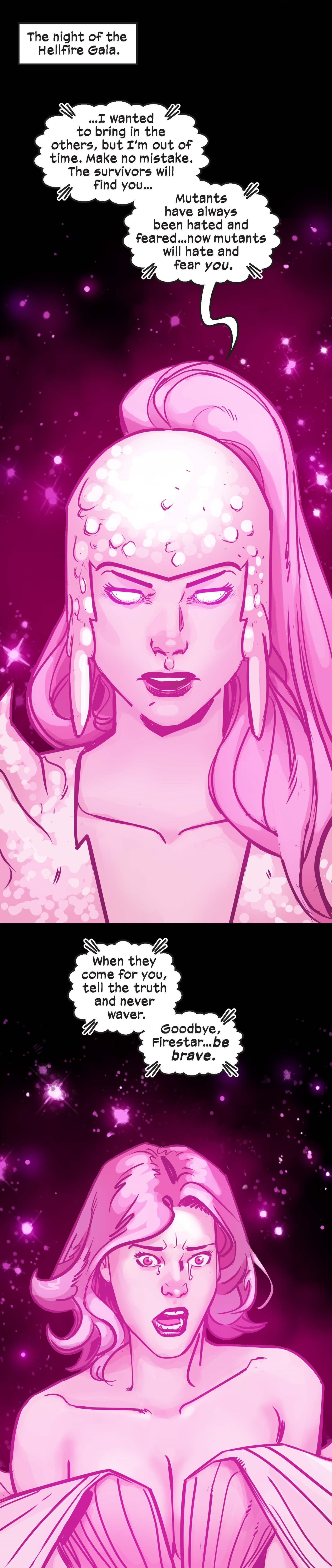 Preview panels from X-MEN UNLIMITED INFINITY COMIC #112.