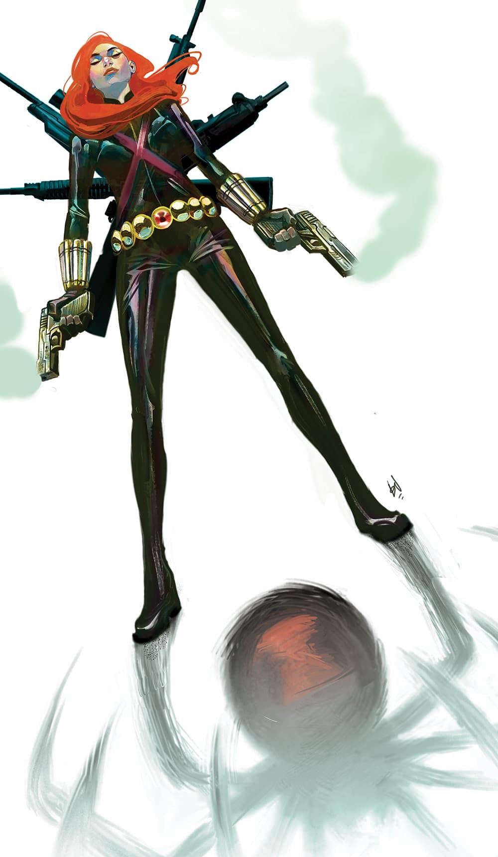 Mike Del Mundo - Infinity Countdown: Black Widow (2018) #1 Variant Cover