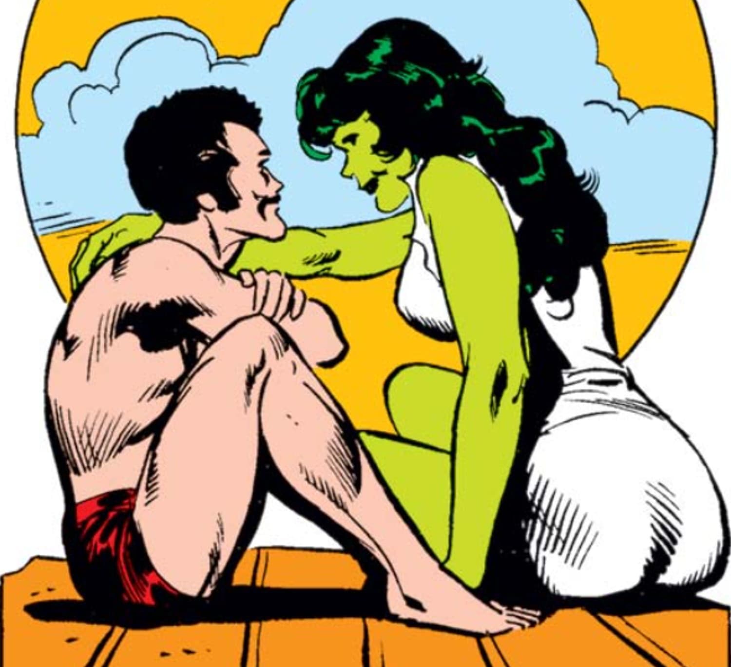 SAVAGE SHE-HULK (1980) #15 panel by David Anthony Kraft, Mike Vosburg, and Frank Springer