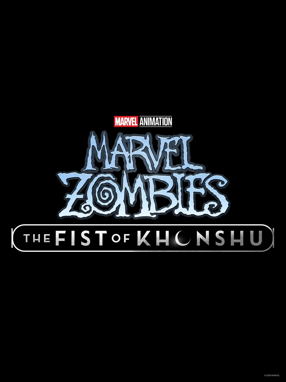 Marvel Animation's Marvel Zombies: The Fist of Khonshu Logo on Black