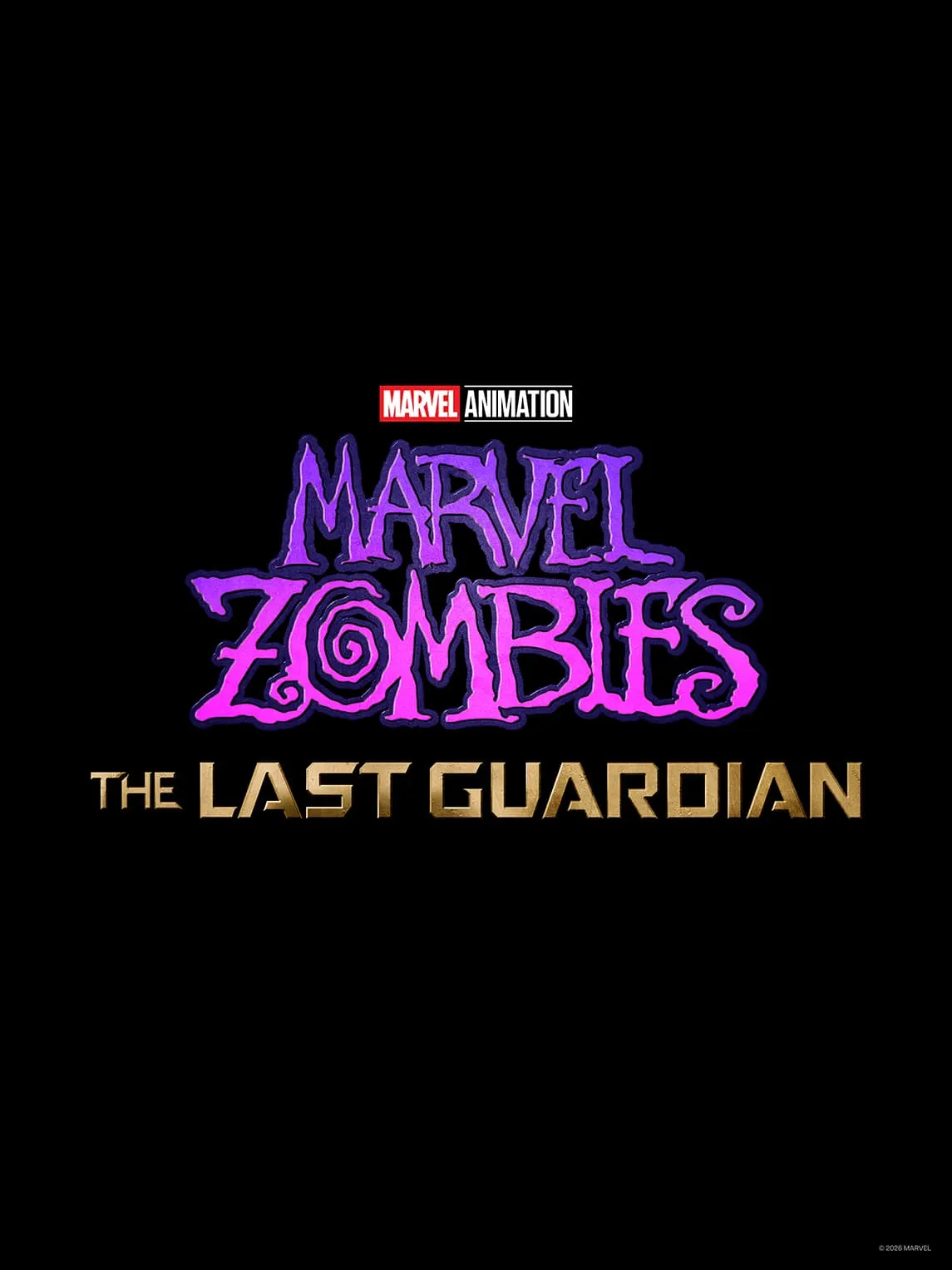 Marvel Animation's Marvel Zombies: The Last Guardian Logo on Black