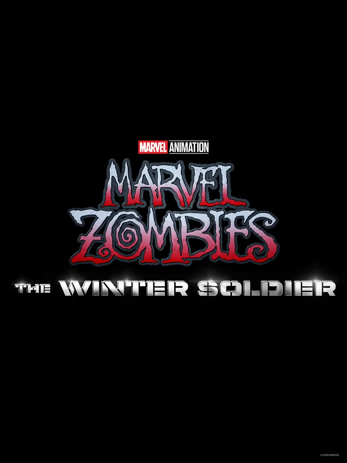 Marvel Animation's Marvel Zombies: The Winter Soldier Logo on Black