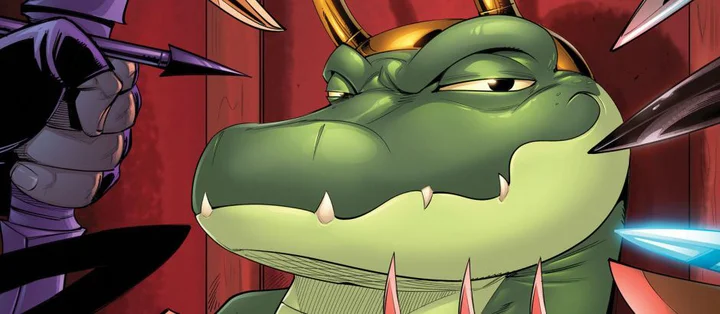 Alligator Loki smirking