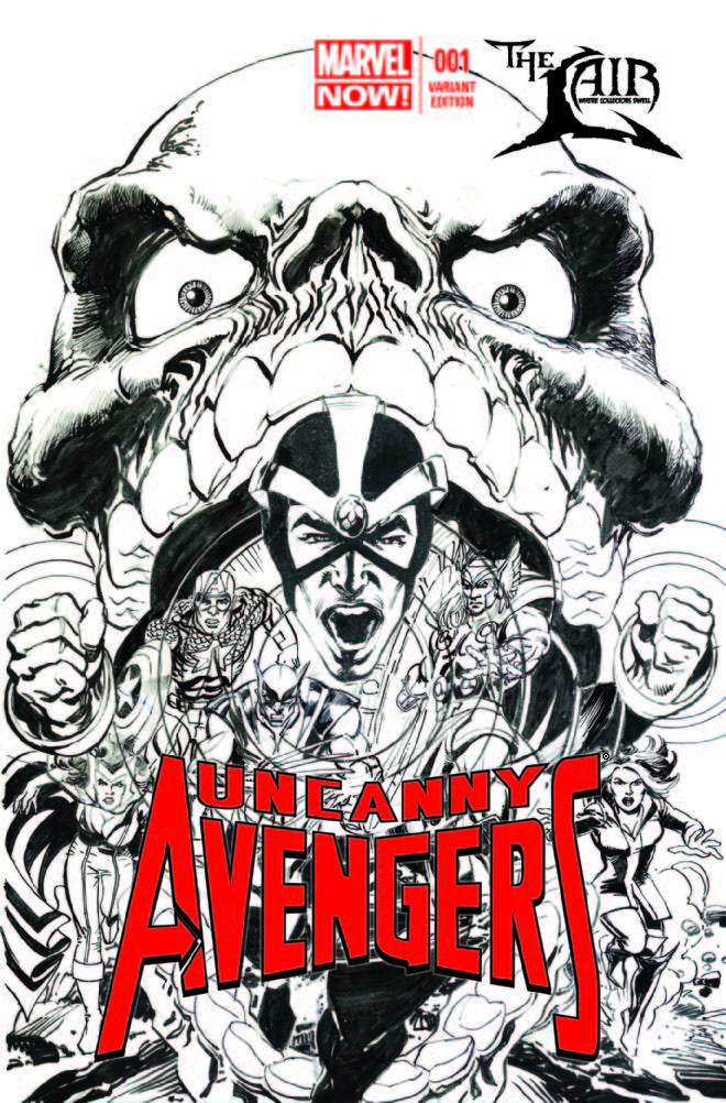 Uncanny Avengers (2012) #1 (Lair Sketch Variant)