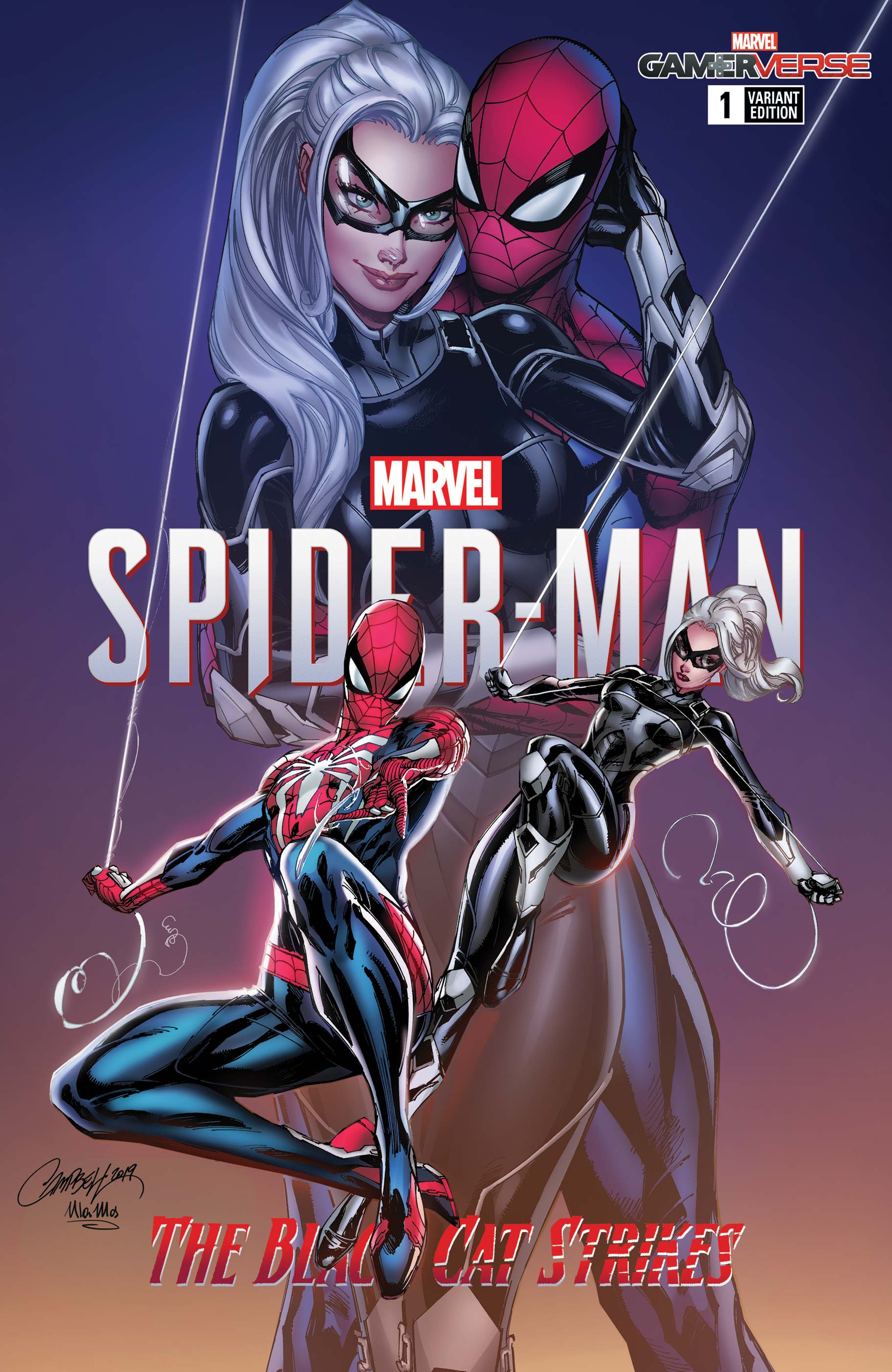 Spiderman and black cat comics