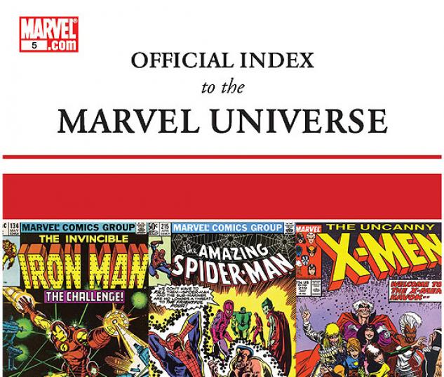 OFFICIAL INDEX TO THE MARVEL UNIVERSE #5