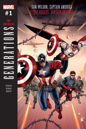Generations: Sam Wilson Captain America & Steve Rogers Captain America (2017) #1