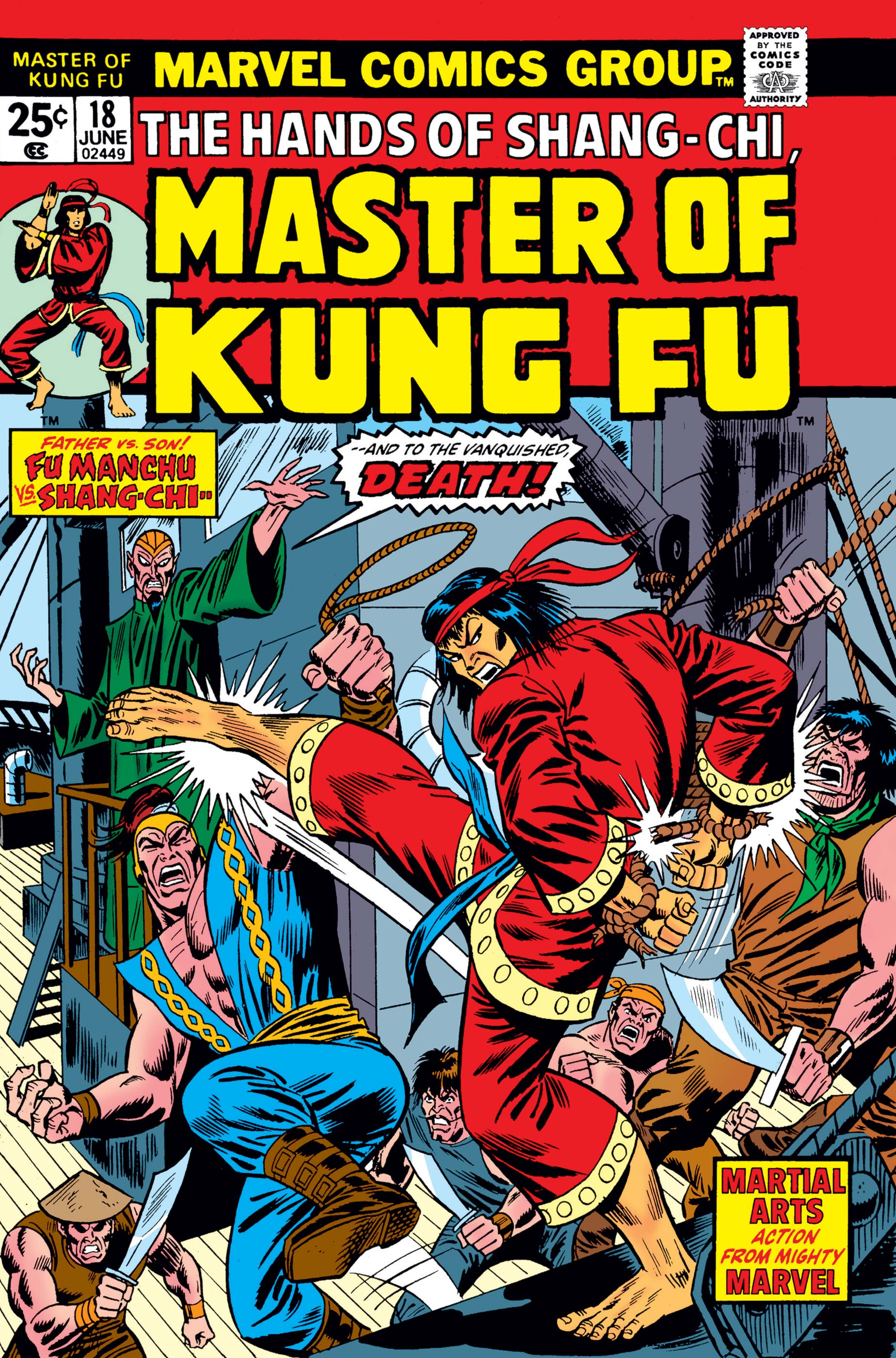 Master of kung fu comics