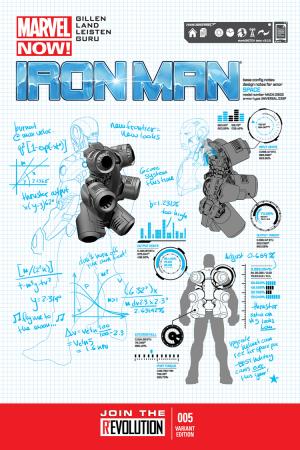 Iron Man (2012) #5 (Pagulayan Design Variant)