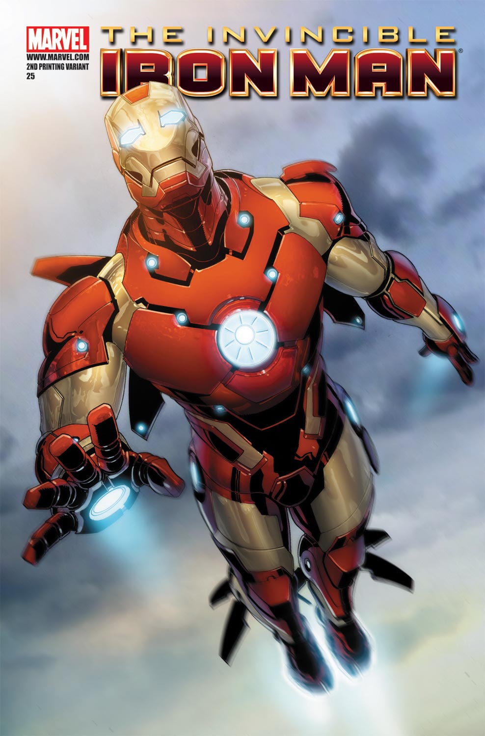 Invincible Iron Man (2008) #25 (2ND PRINTING VARIANT)