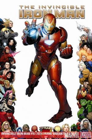 Invincible Iron Man (2008) #16 (70TH FRAME VARIANT)