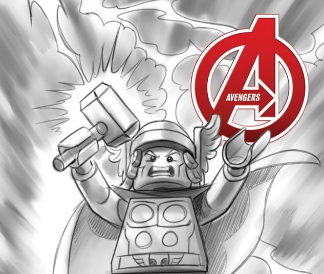 AVENGERS 21 CASTELLANI LEGO SKETCH VARIANT (INF, WITH DIGITAL CODE)