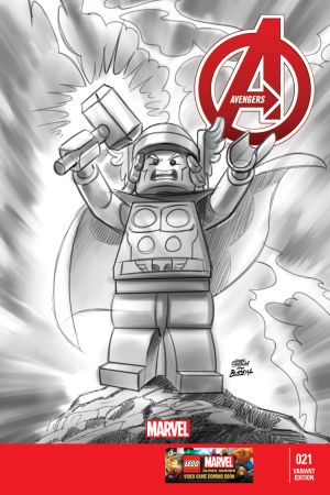 Avengers (2012) #21 (Castellani Lego Sketch Variant)
