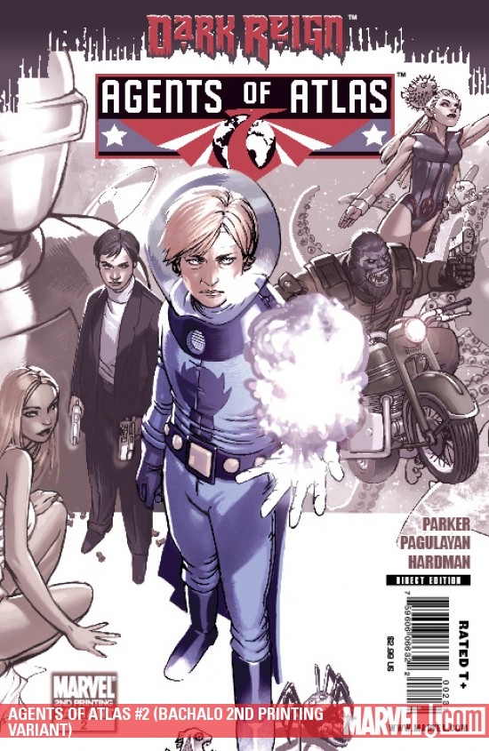 Agents of Atlas (2009) #2 (BACHALO 2ND PRINTING VARIANT)