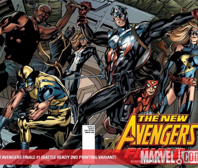 New Avengers Finale (2010) #1 (BATTLE READY 2ND PRINTING VARIANT)